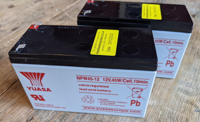 New replacement batteries